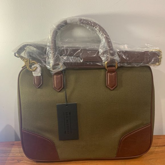 Computer Tote Slim bag - Green/Brown - Jordy Slim, Ben Minkoff, Rebecca Minkoff - Picture 1 of 4
